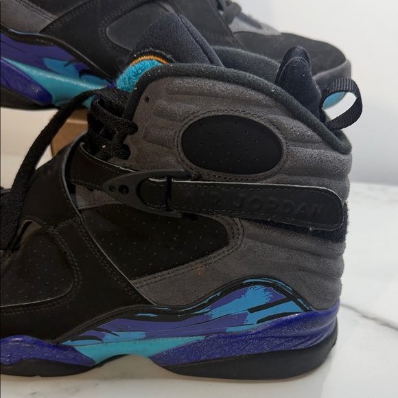 Jordan 8 Retro Aqua Concord Grape/Black 2015 305381-025 Size US 10 - Picture 3 of 8